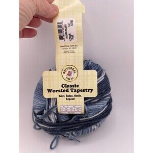 Universal Yarn Inc Yarn Classic Worsted Tapestry Indigo Blue Color 7017 Lot S762